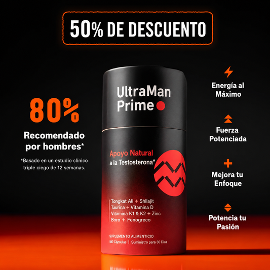 UltraMan Prime -Recupera Tu Energía Masculina Naturalmente